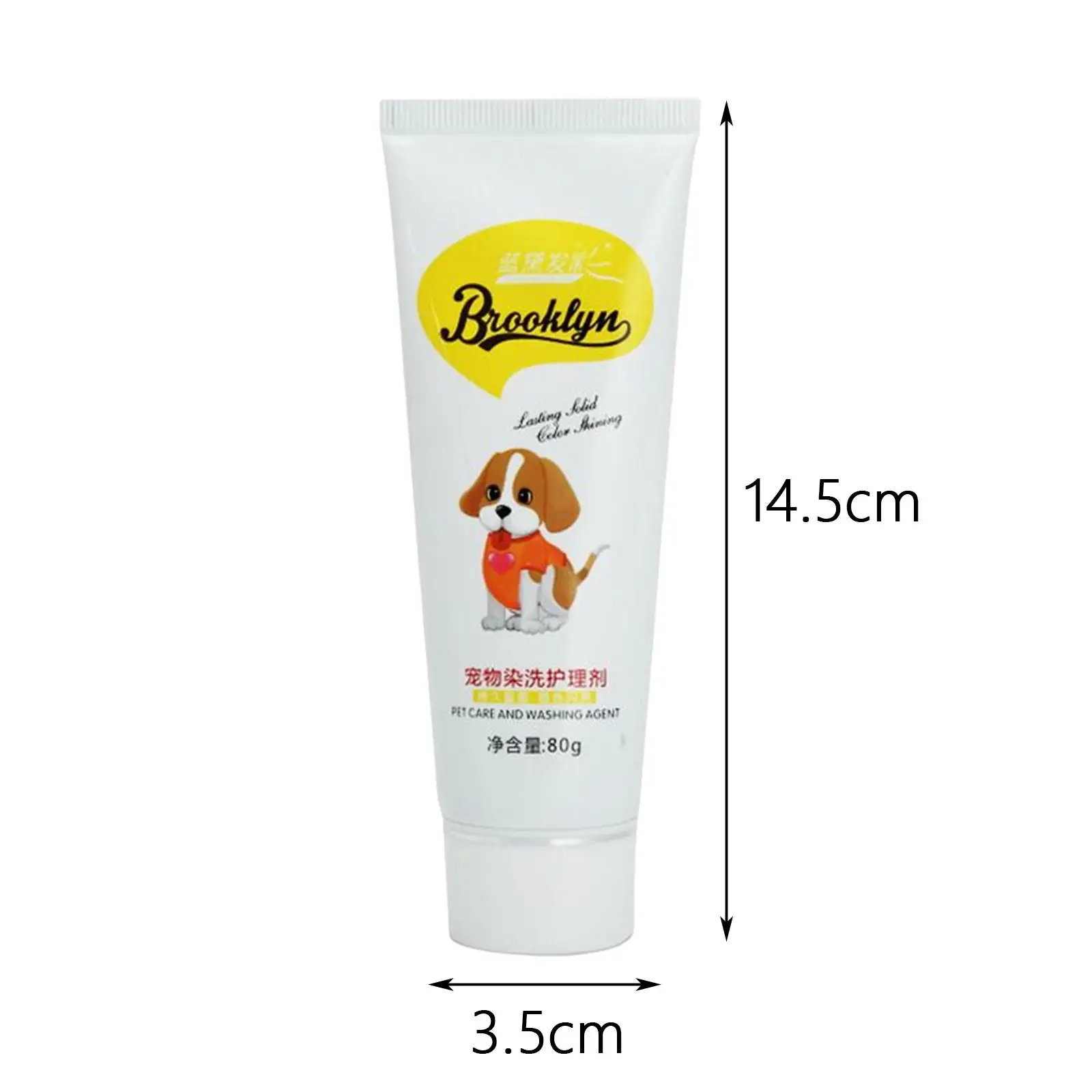 كريم صبغة شعر الكلب بلون مشرق ، صبغ شعر الحيوانات الأليفة ، بأمان