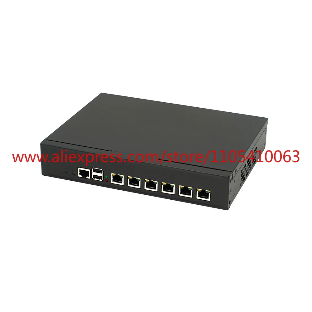 1Pcs N150 Mini 1U Firewall and Router Server 6 Port Gigabit LAN cyber security device with VPN