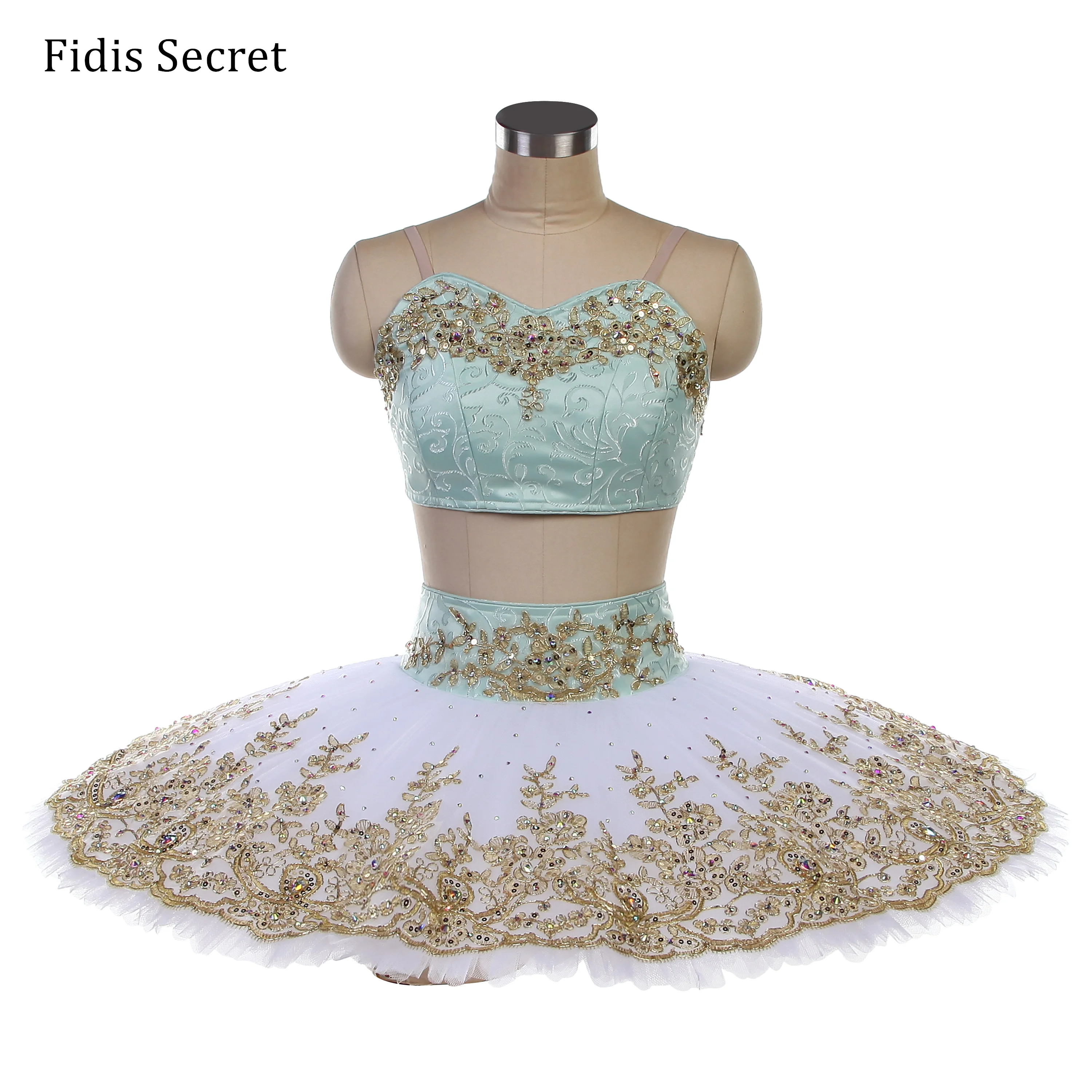 

Зеленые профессиональные блинные пачки 2 в 1, женские балетные юбки «Спящая красавица», танцевальные костюмы балерины для девочек