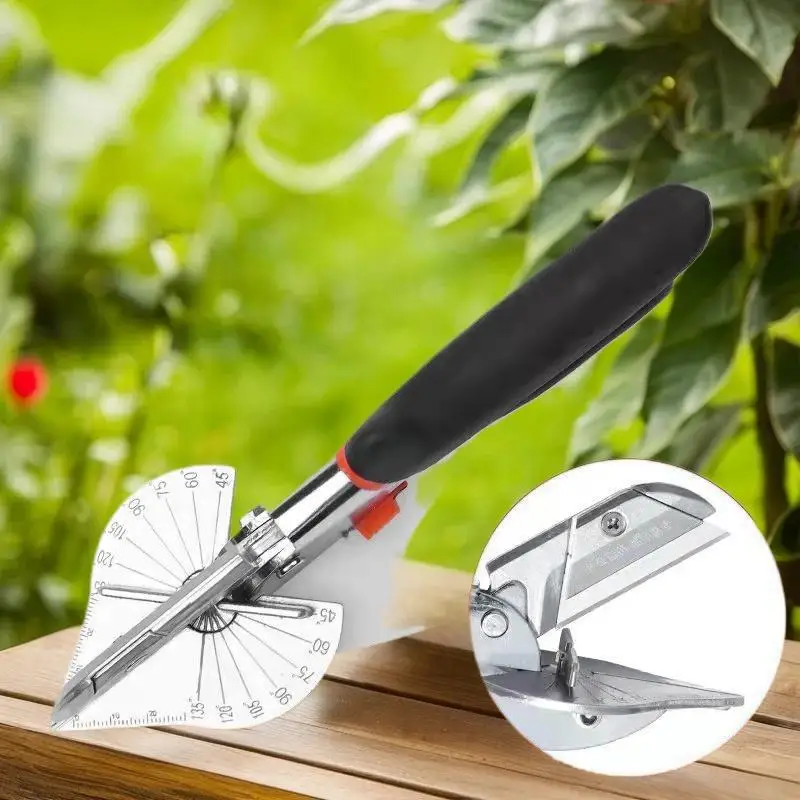 45-135 ° ميتري القاطع اليد القص متعددة الوظائف زاوية القص ميتري مقص انحياز سلك قاطع القناة بولي كلوريد الفينيل/PE/البلاستيك/الأنابيب خرطوم مقص #4