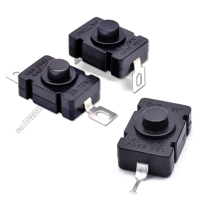 

10 ПК, защелкивающиеся кнопка Переключатель фонарик Mini On/OFF Self-Lock Micro Switch 4xfb