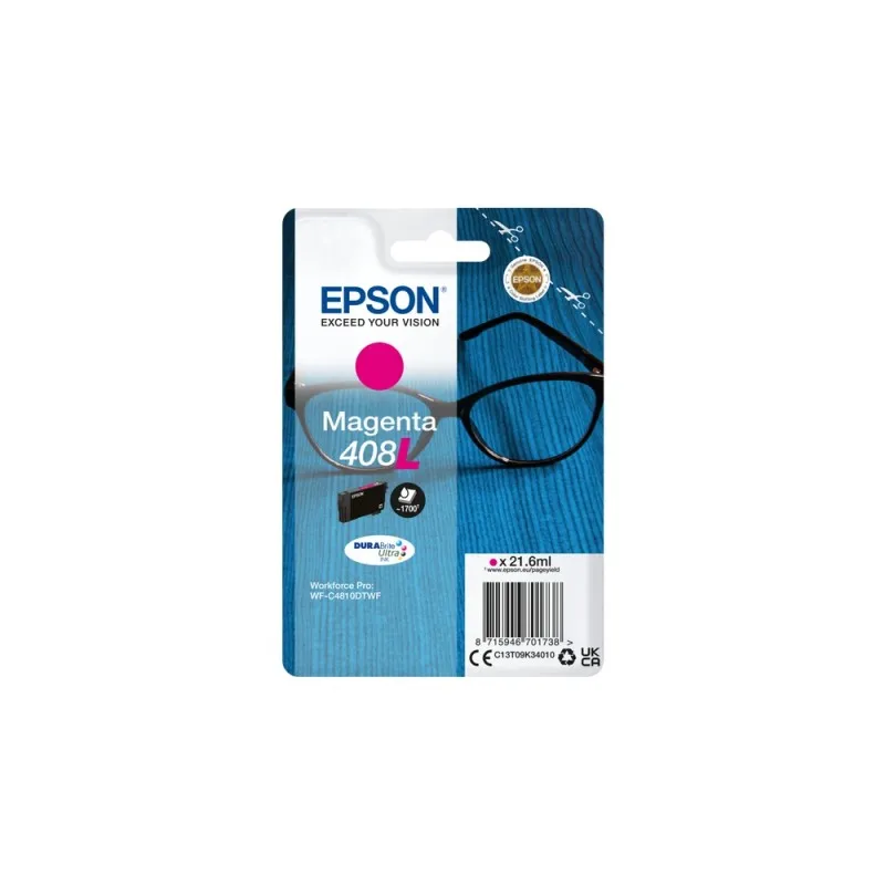 Epson 408L Magenta Original ink cartridge-C13T09K34010 C13T09K34010 tintasycartuchos.com