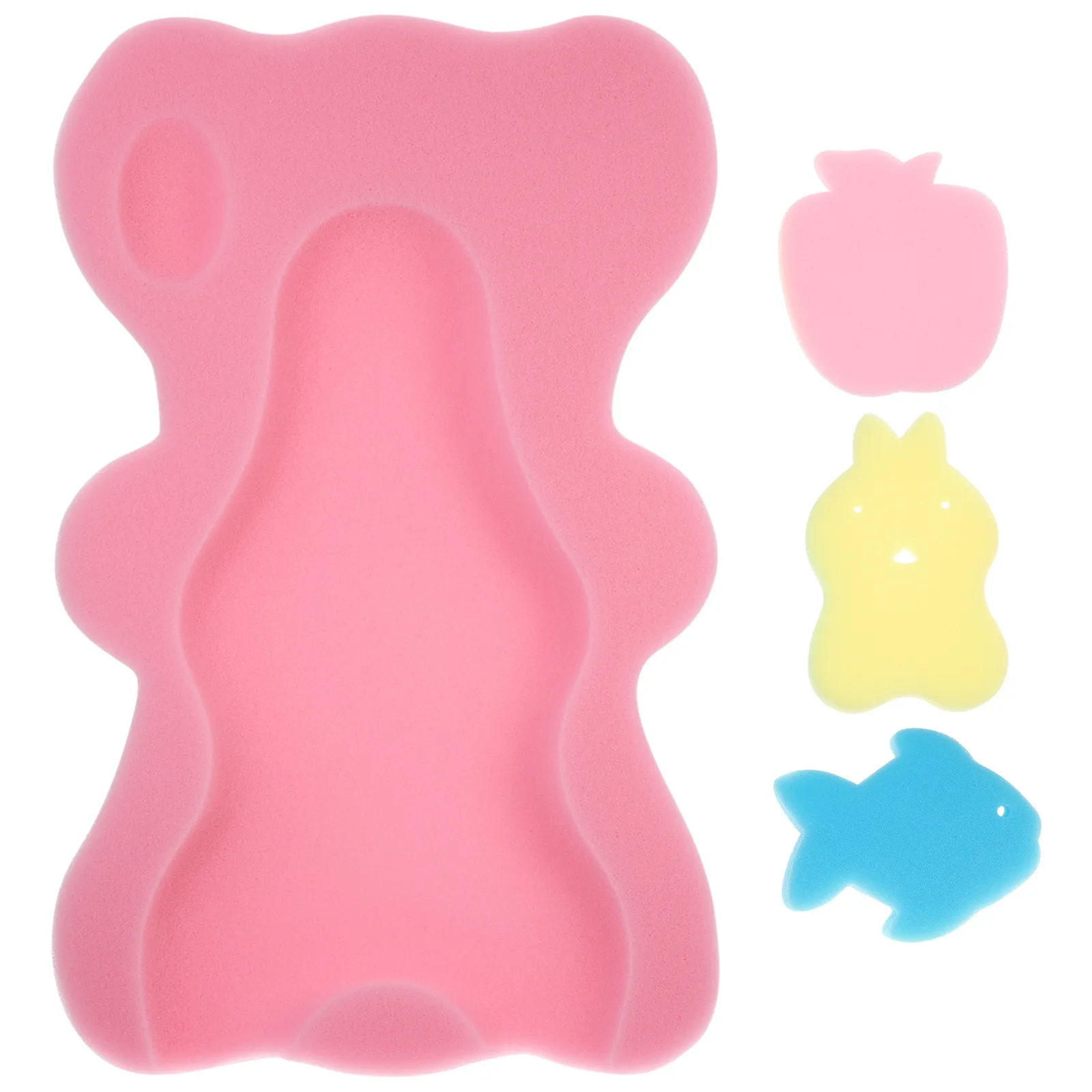

1 set Sponge Pad Soft Contoured Non-Slip Support For Head Neck Back Bath Supplies Baby Bathing Accessory Baby Bath Cushion