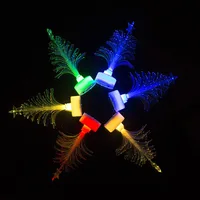 1Pc Colorful LED Fiber Optic Nightlight Children Xmas Gift Xmas Decoration Night Light-Up Toy LED Christmas Tree Lamp Light 5