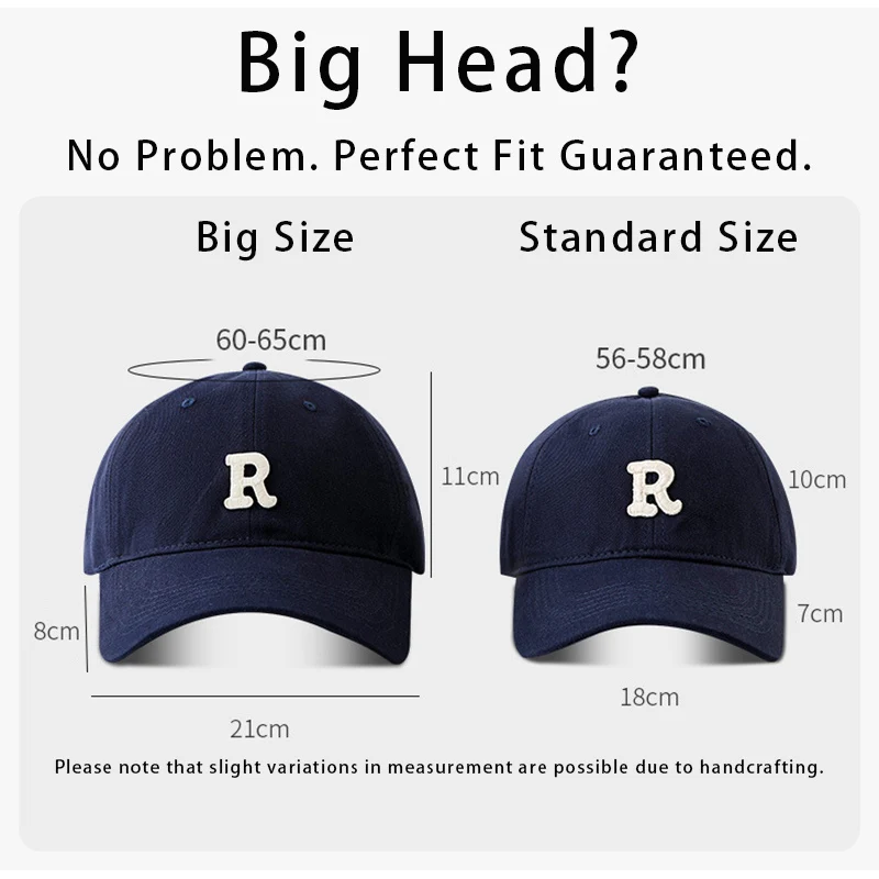 

Oversized Soft Top Baseball Cap For Men Women Flattering Dad Hat For Round Face Extra Large Size All Seasons Casual