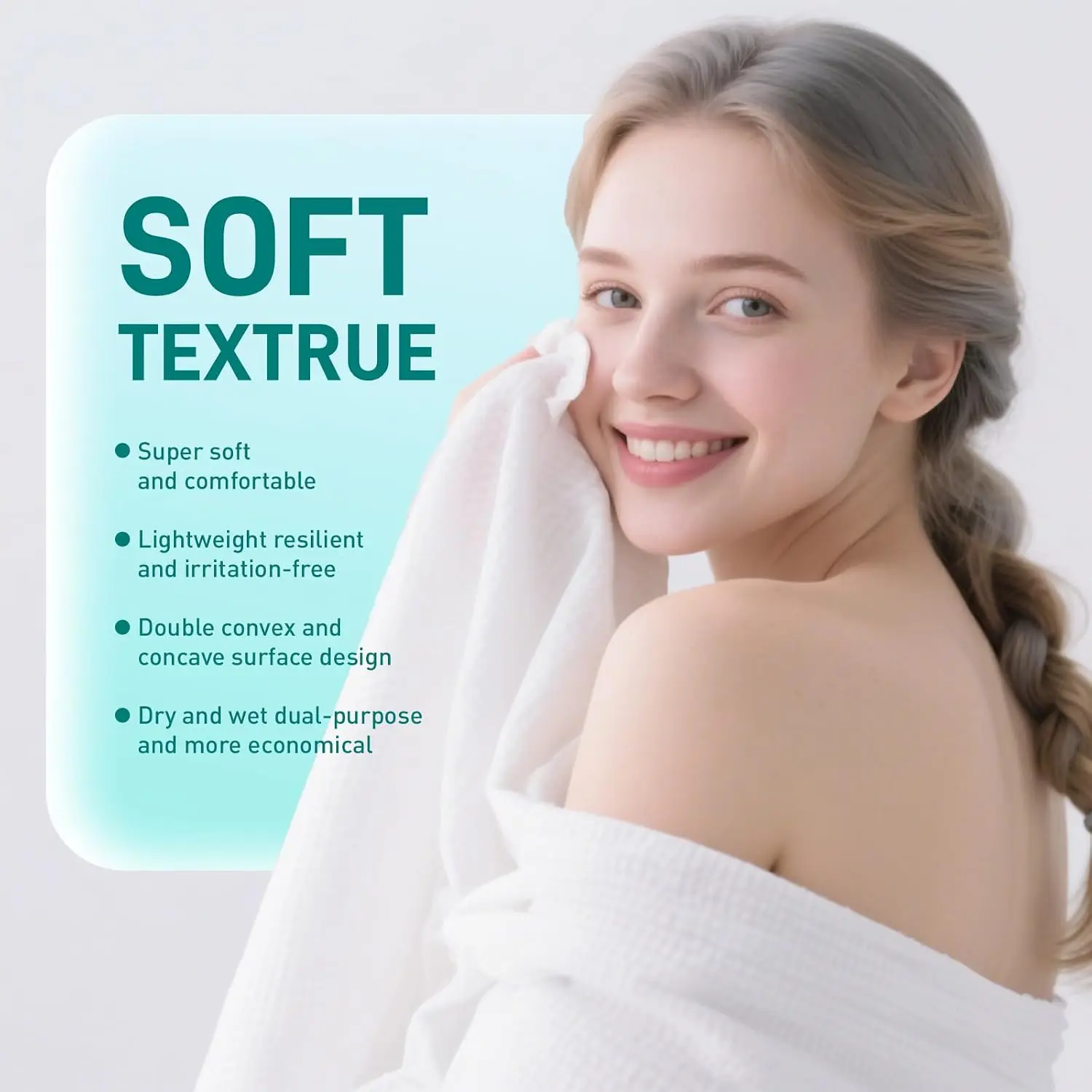 Disposable Bath Towels XXL 30x60, Thick Travel Beach Camping Towels, Quick Dry Absorbent Shower Tissue, 10 Pack