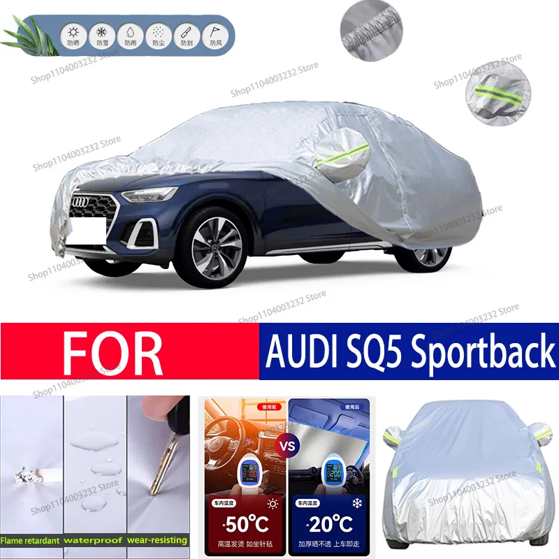 For Audi SQ5 Sportback Car clothing sun protection snow prevention antifreeze car protective cover  auto cover