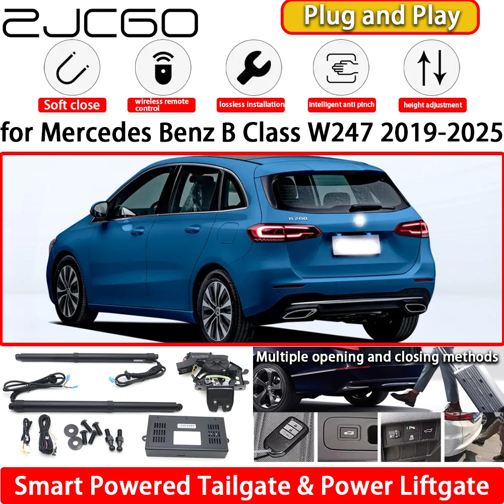 ZJCGO for Mercedes Benz B Class W247 2019-2025 OEM Automatic Electric Powered Tailgate Power Liftgate Tail Gate Lift Kit System