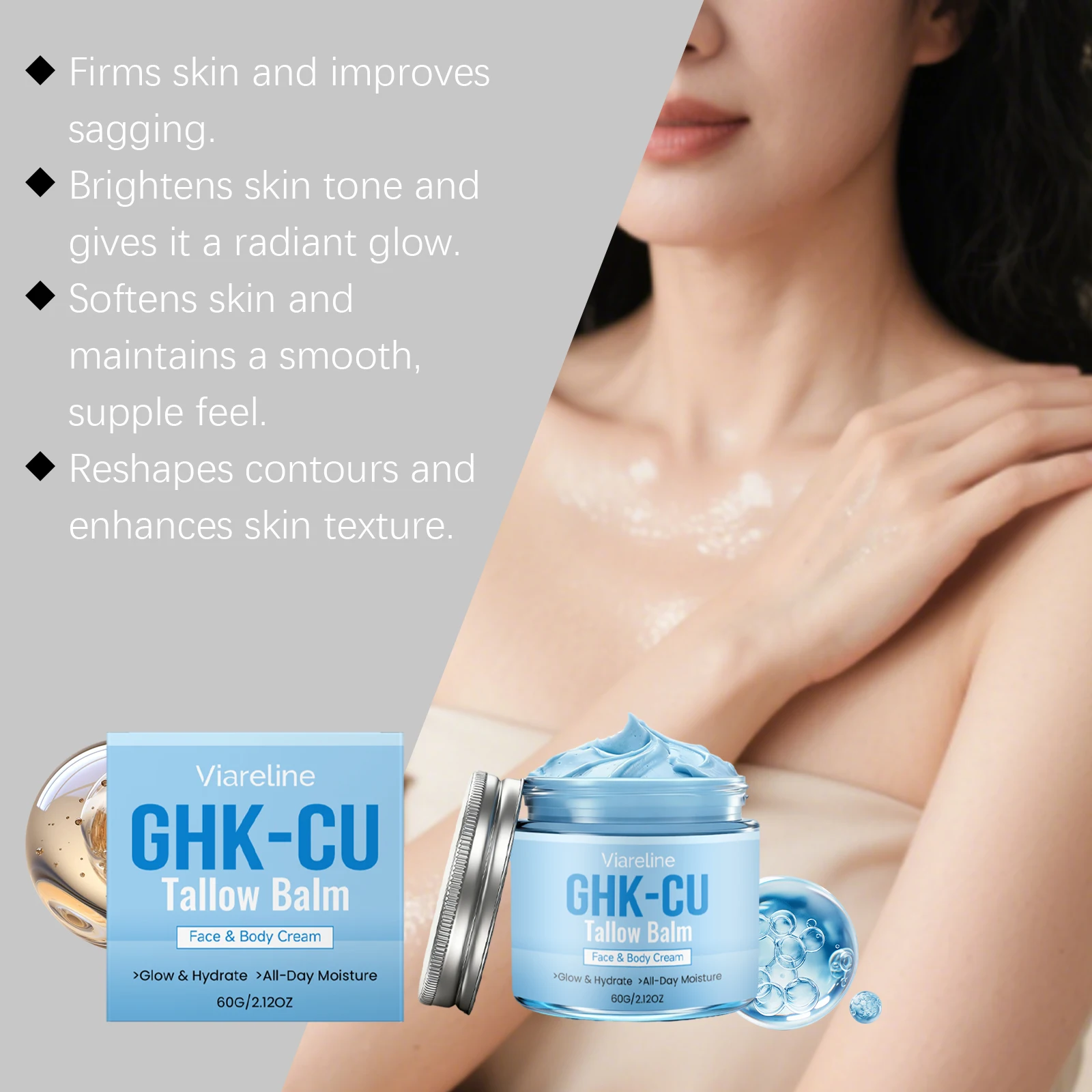 GHK-Cu Copper Peptide Tallow B - Peptide Neck Cream ulasan dan harga