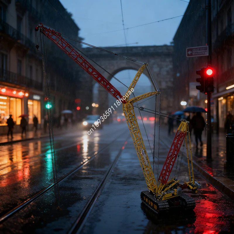 3647 stücke MOC Liebherr LR Crawler Kran Technische Modell Bausteine Bau DIY Weihnachten Geschenk Kreative Spielzeug Ziegel Kinder