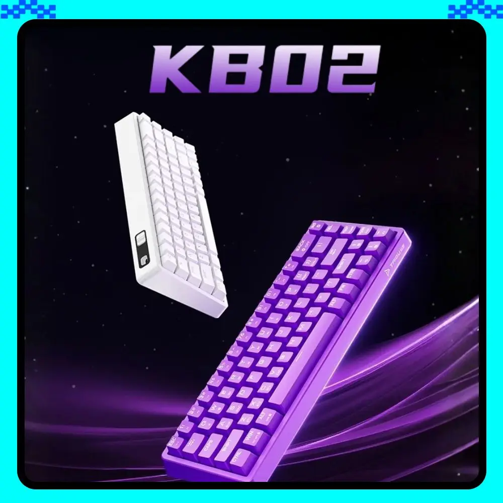 

TAIDU KB02 Беспроводная трехрежимная 68-клавишная механическая клавиатура с горячей заменой Bluetooth Прокладка RGB Light Gaming Offcie Многофункциональный подарок