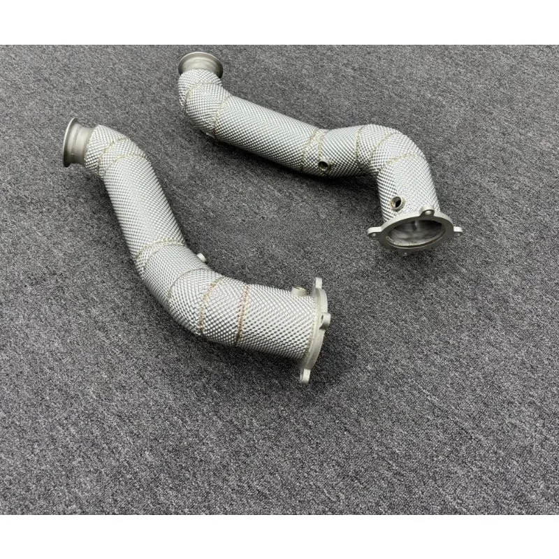 Stainless Steel Exhaust Downpipe with Insulation Layer Is Suitable cxl