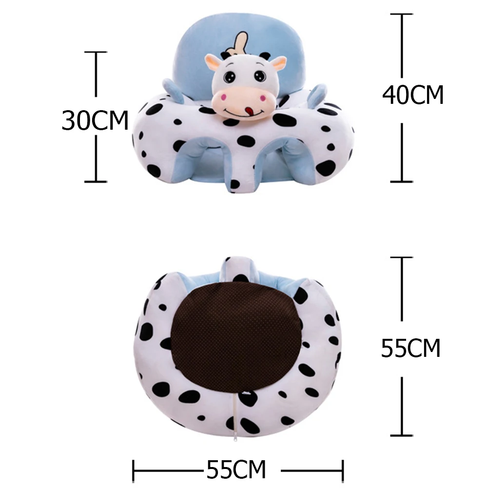 Baby Sofa Support Seat Cover Cartoon Learning To Sit Comfortable Cushion Sofa Kids Children Baby Portable Seat without Cotton