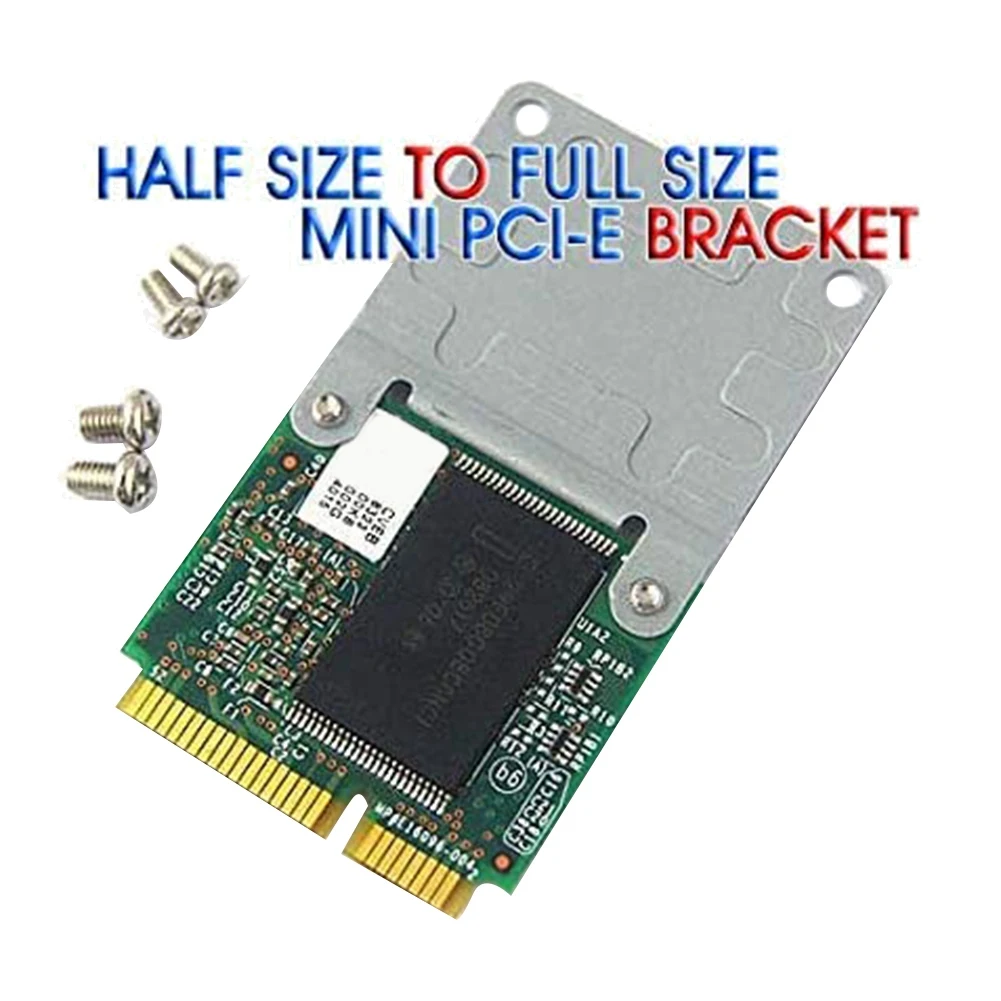 10 قطعة معدنية صغيرة PCIE PCI-E نصف إلى كاملة الحجم بطاقة تمديد لاسلكية واي فاي PCI-Express محول قوس مع مسامير