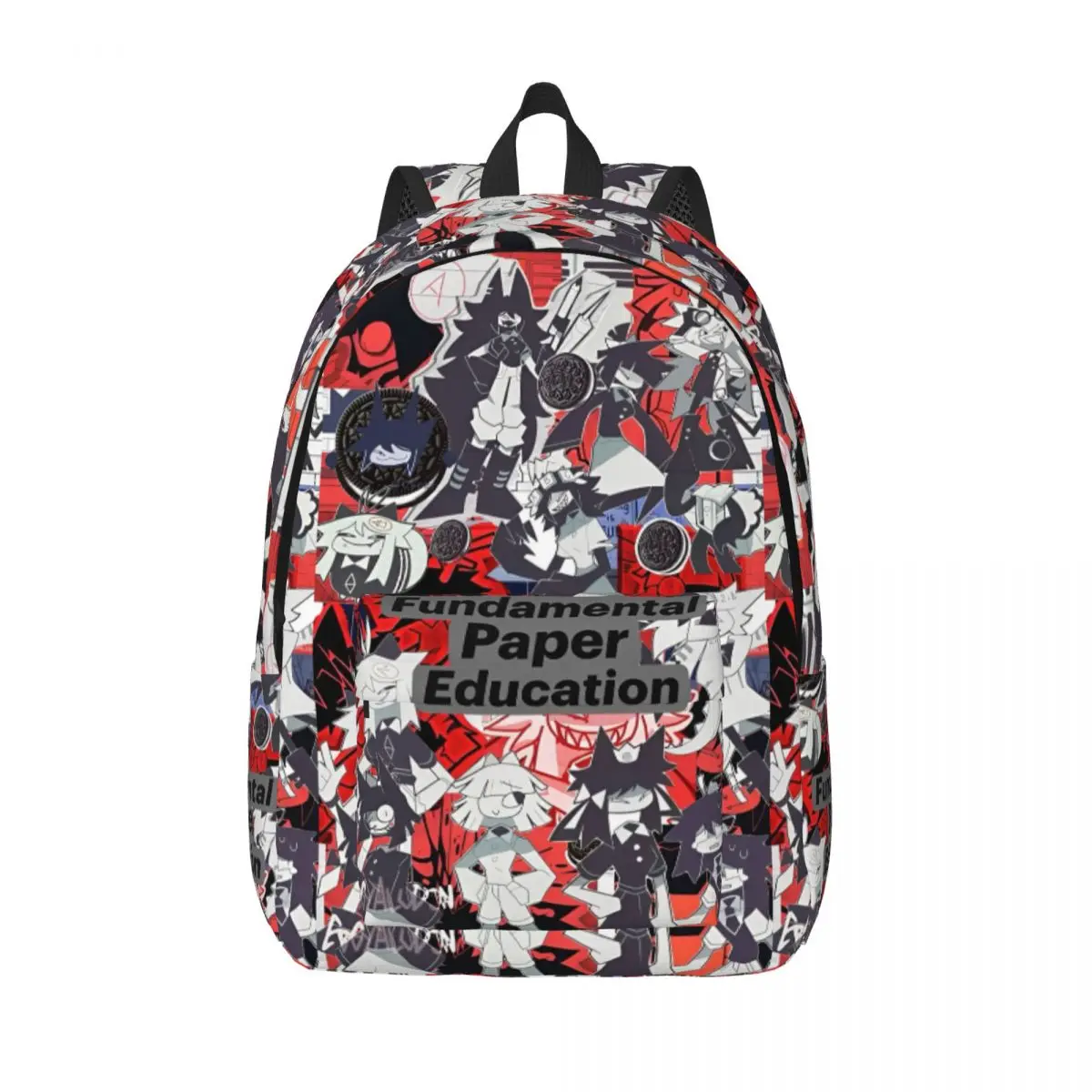 Fundamental Paper Education Miss Circle Casual Backpack Business Cartoon Game Daypack Men Women Laptop Computer Shoulder Bag