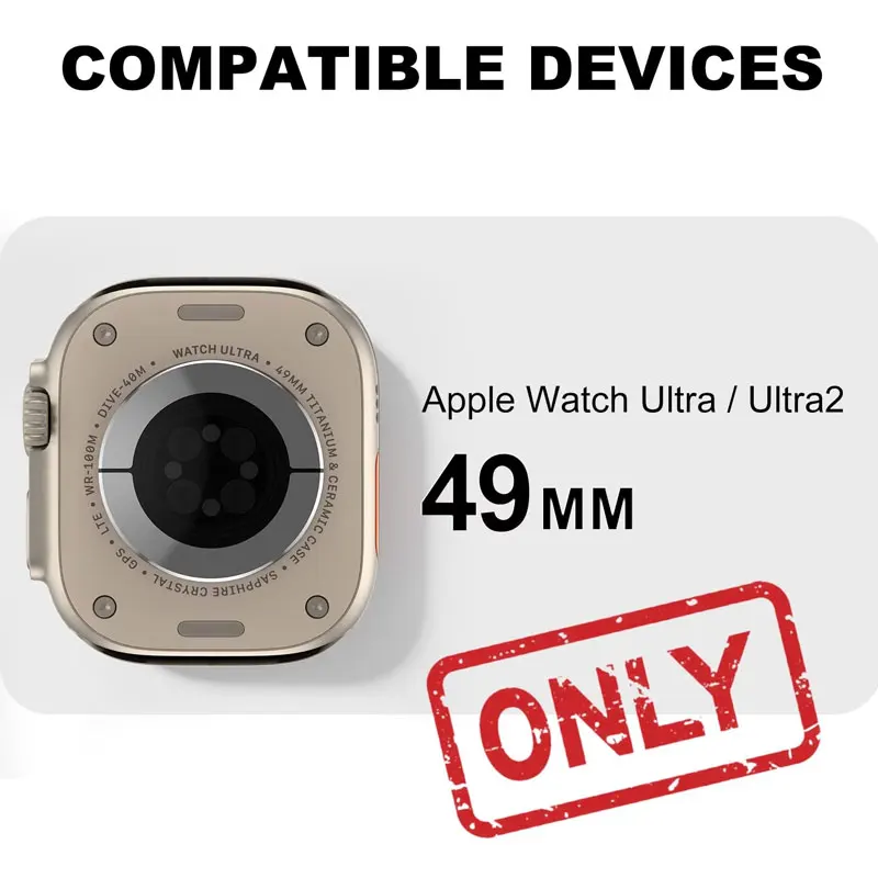 Case+Strap for Apple Watch Ultra 3 2 49mm Modification Kit Strap Iwatch Ultra 3 2 1 49mm Silicone Bracelet+Metal Case Accessory