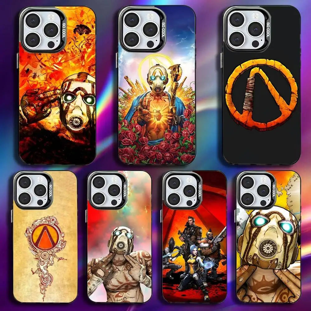 

B-Borderlands Game Phone Case For iPhone 16,15,14,13,12,11,Pro,Max,Plus,Mini,XS,SE Anti Fall Black Matte Hard Bumper