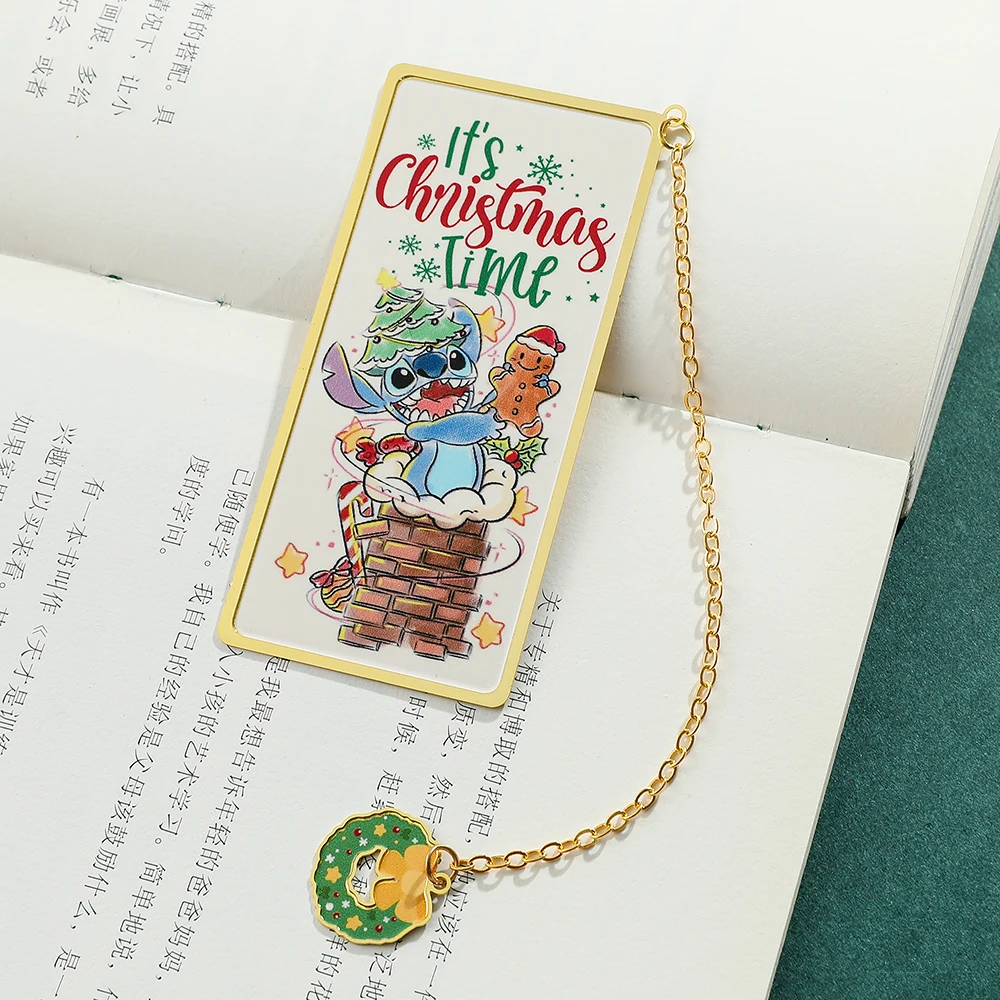 Anime Cartoon Stitch Book Mark Disney Metal Bookmarks Female Fans Collection Stationery Girls Gift Kids Birthday Stationery