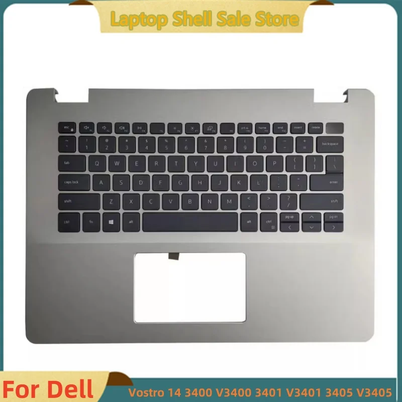 

New For Dell Vostro 14 3400 V3400 3401 V3401 3405 V3405 Laptop Upper Case Palmrest Cover Backlit keyboard 0CX6T3