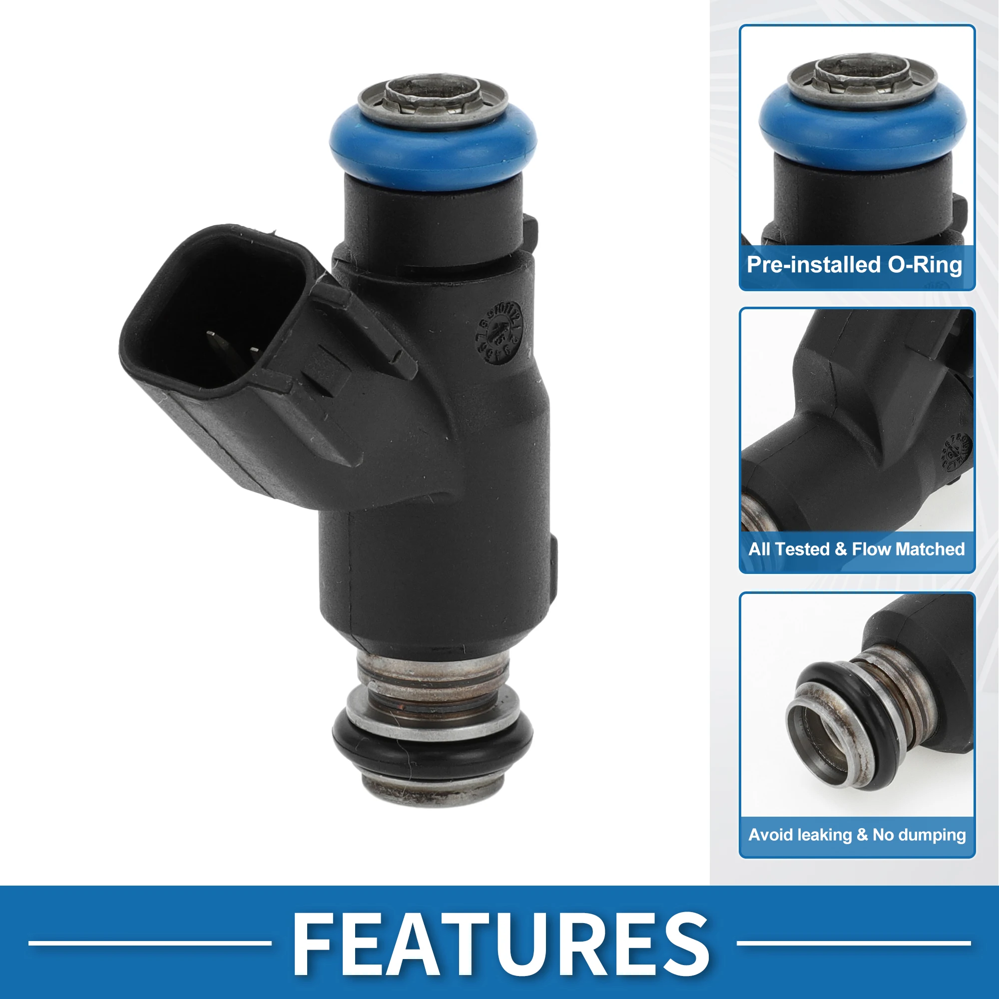 

Топливная форсунка UXCELL No 12592648 для Chevrolet Impala 2006-2010 3,5 л, черная, 1 шт.