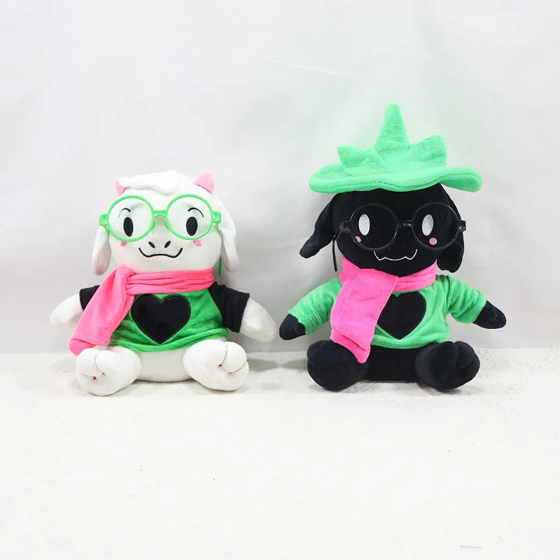 Deltarune Game Ralsei Green Glasses Aries Triangle Rune Plush Doll Creative Cartoon Doll Birthday Gift Christmas for Friends