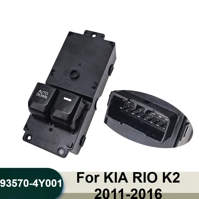

For KIA RIO K2 93570-4Y001 Power Window Switch Master Control Button Car Glass Lift Regulator Replacement Assembly 2012-2017