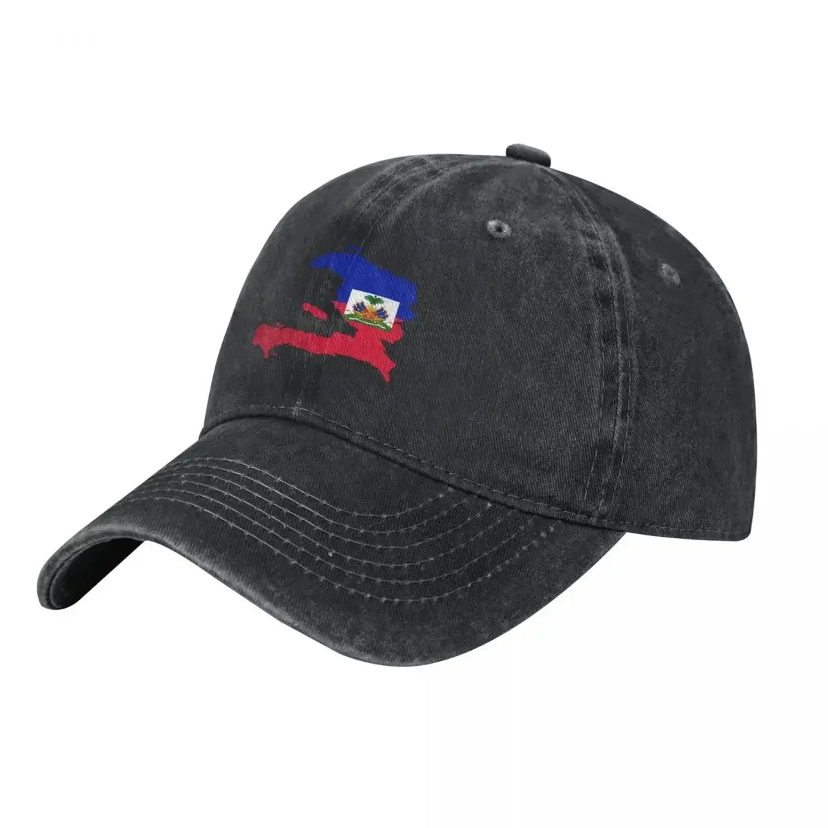 Flag Map of Haiti Baseball Cap Rugby funny hat designer cap Men Caps Women's