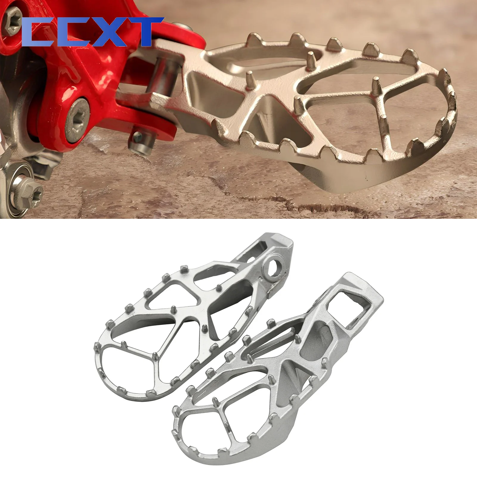 Motorcycle Footrest Foot Peg Rest Pedals Footpegs For KTM EXC EXCF XCW 2024 XC XCF SX SXF 2023-2024 150 200 250 300 350 400 450