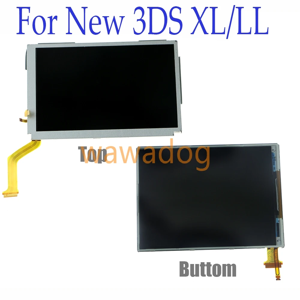 

3pcs Original Top Bottom Upper Lower LCD Screen Display For Nintend New 3DS LL XL