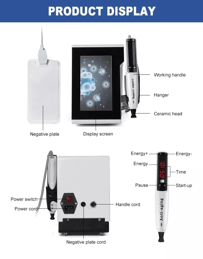 Multifunctional Eyelid Lift Wrinkle Skin Lifting Tightening Plamere Plasma Pen for SPA Salon CE 2023