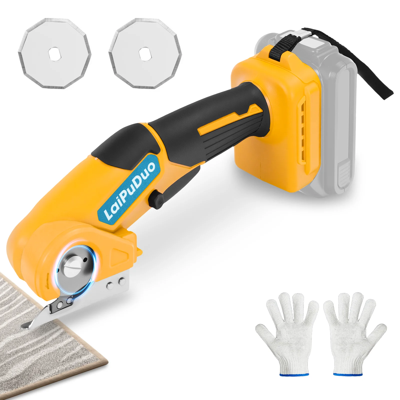 Cordless Electric Scissors Cardboard Box Cutter Fabric Carpet Carton Plastic Leather Cloth Cutting for Dewalt 20V Battery Pin