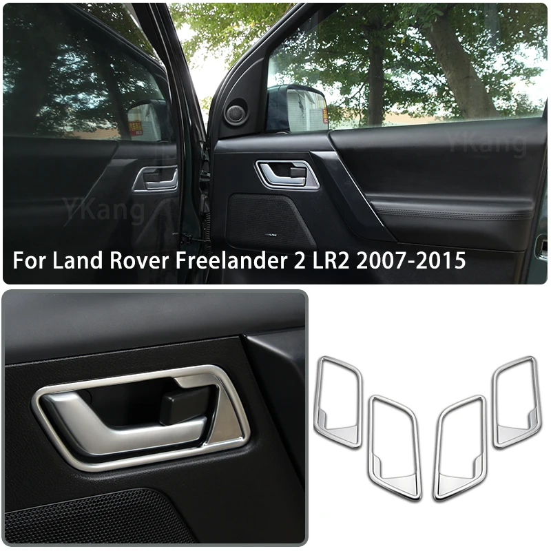 

Car Door interior Handle Bowl Trim frame Cover Trim ABS For Land Rover Freelander 2 LR2 2007-2015 Car Interior Accessory 4pcs