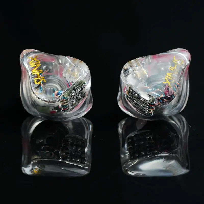 XINHS new flagship earphones HS10 transparent resin shell 1 circle 3 iron HIFI dynamic iron 8 unit in ear ultra wide dynamic ear