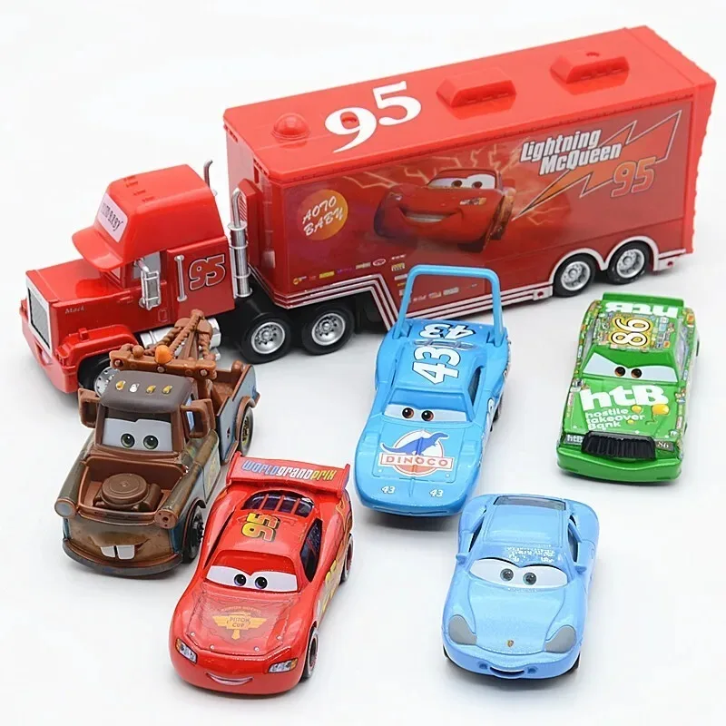 Múltiples estilos de Disney Pixar Car Lightning McQueen Jackson Storm King Diecast Metal Car Model Boy Cumpleaños, Regalo de Navidad