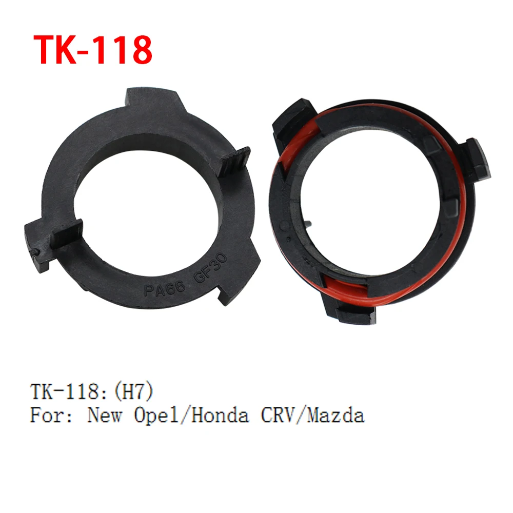 2Pcs H1 H7 LED Car HeadLight Bulb Clip Retainer Adapter Socket Base Holder For Auto Headlamp Mount Stand For VW Golf Ford Focus