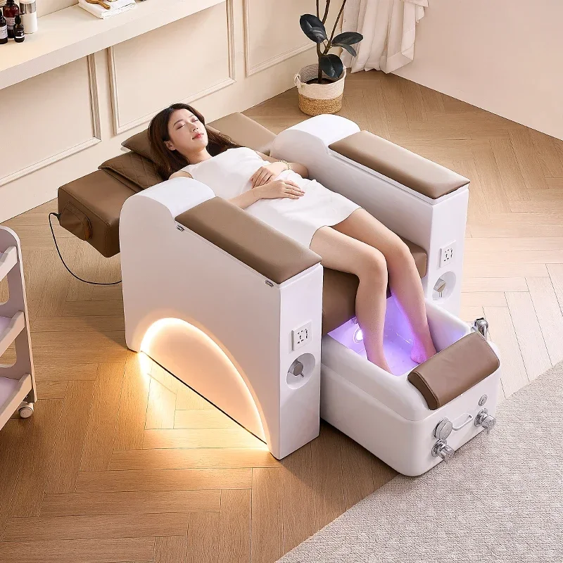 

Electric Pedicure Sofa Nail Care Foot Massage Surfing Phototherapy Pedicure Double Use Functional Chair