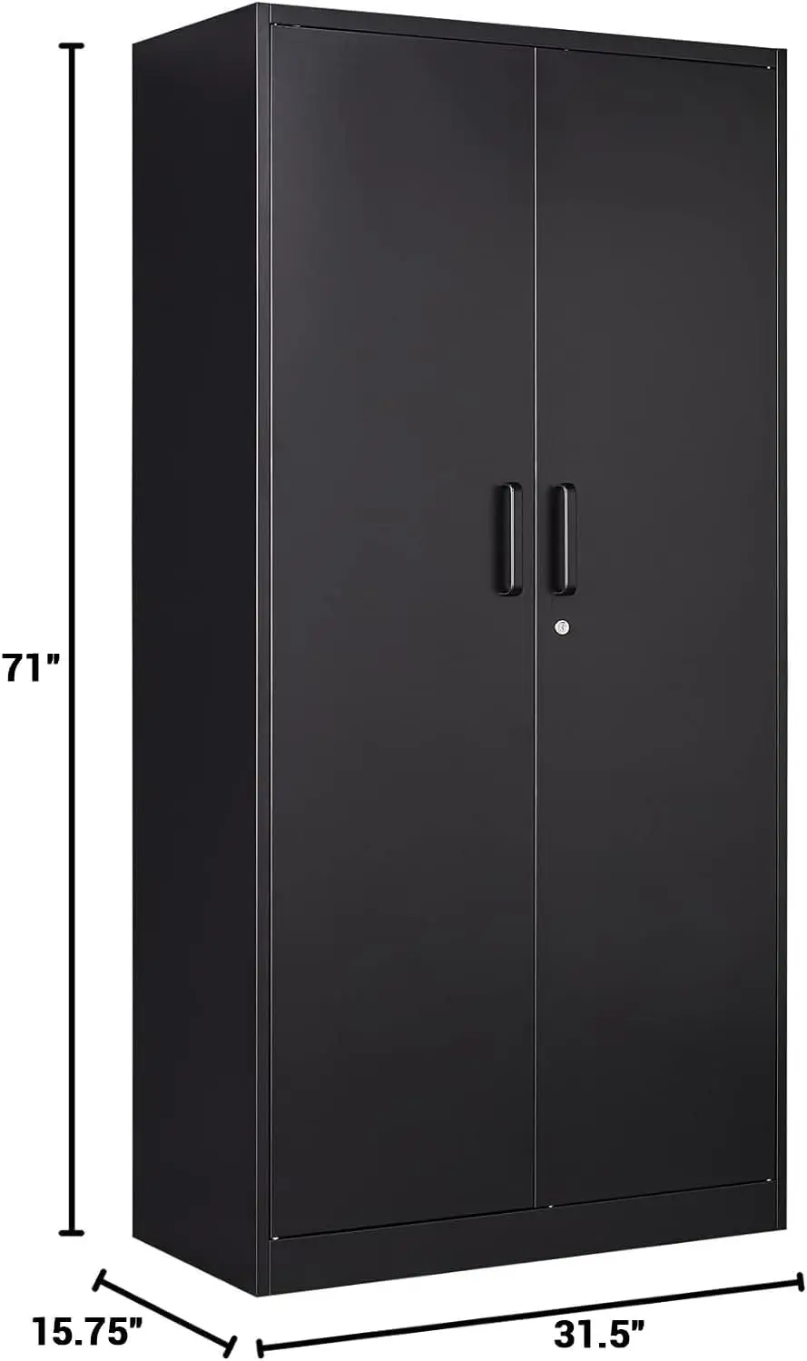 Metal Wardrobe Cabinet with Lock,72