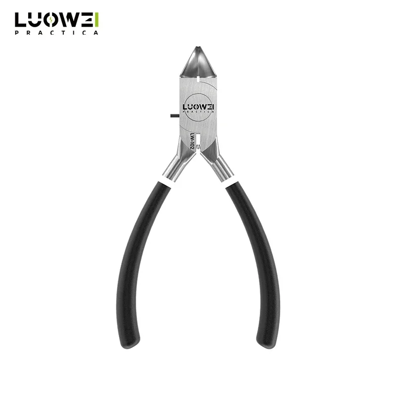 LUOWEI LW-102 Diagonal Nose Pliers with Plastic Handle Phone CR-V Chrome Vanadium Steel Camera Frame Removal Cutting Tools