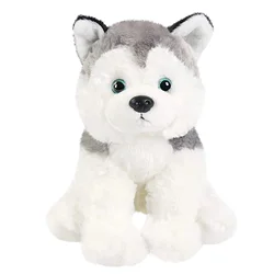 30cm Husky Dog Doll giocattoli di peluche bianchi simpatici cuscini morbidi in cotone PP animali di peluche di alta qualità per ragazze regalo di compleanno