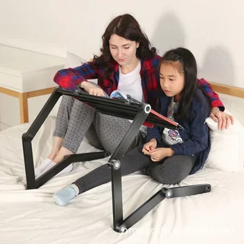 ポータブル折りたたみ式コンピューターデスク,調節可能な高さ,ベッド,ゲーム,書斎,読書,ラップトップ,テーブルスタンド