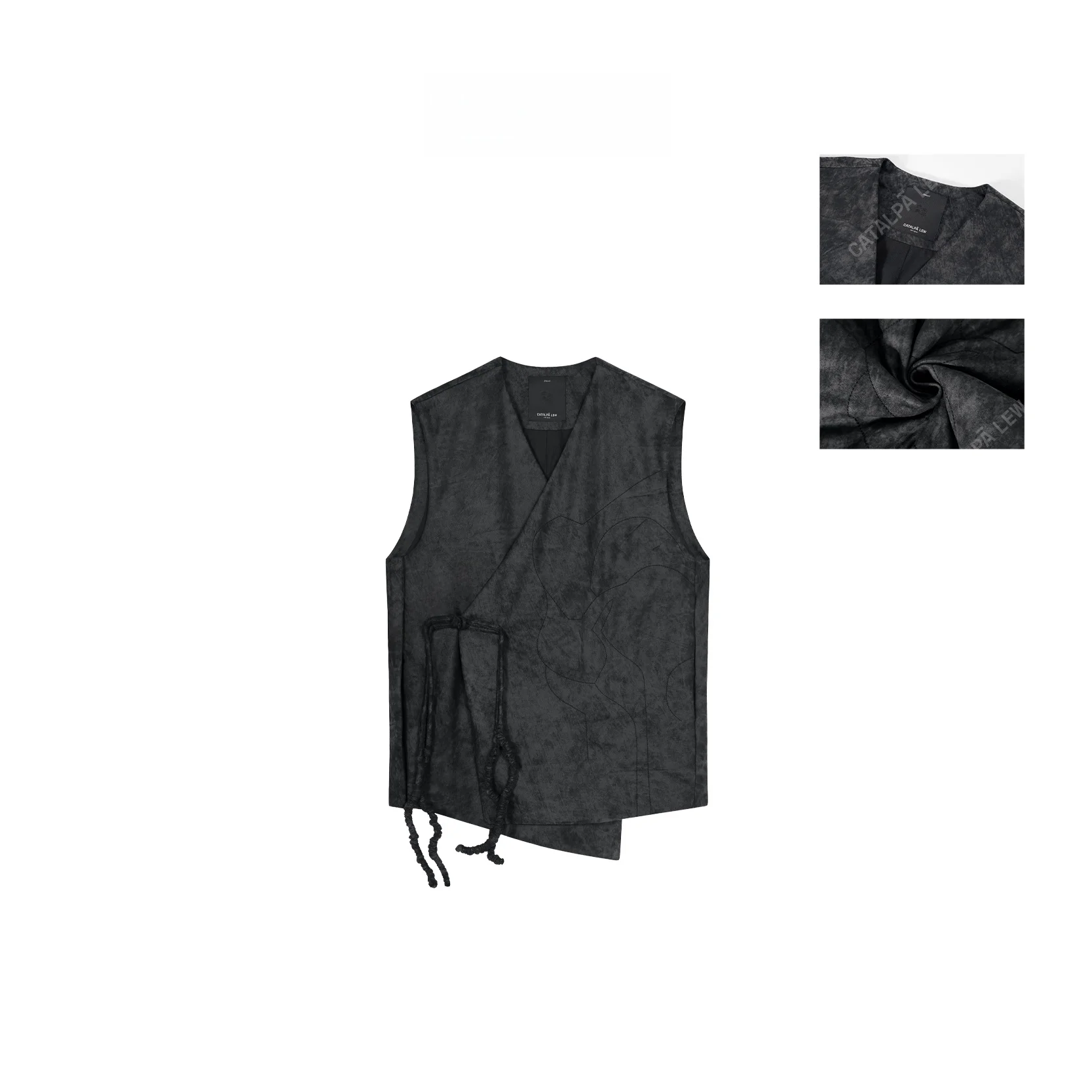 

Жилет Alpa Lew оригинального дизайна с асимметричным разрезом и текстурой под кожу, для женщин среднего возраста, из полиэстера, цвет медный...