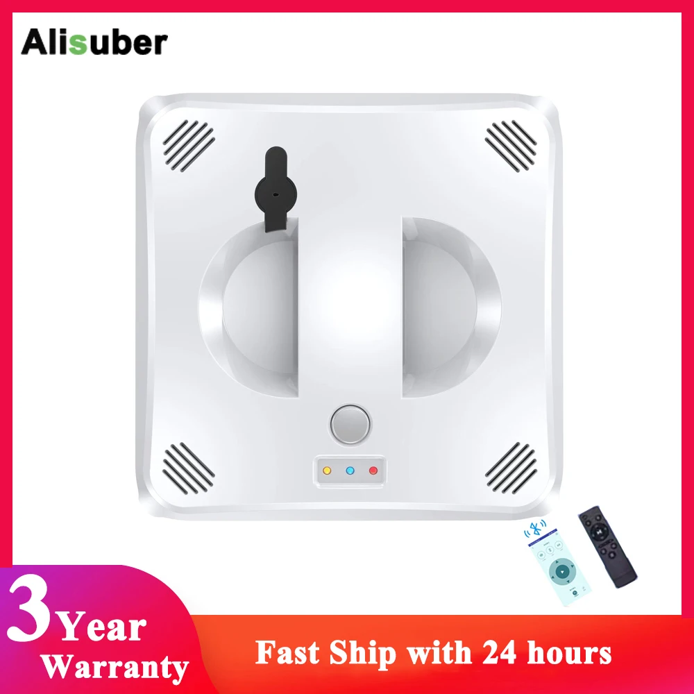 

Робот-мойка окон Alisuber, приложение Smart Control, мойка окон с высоким всасыванием и защитой от падения, очистка с фиксированной точкой, двойной распылитель воды