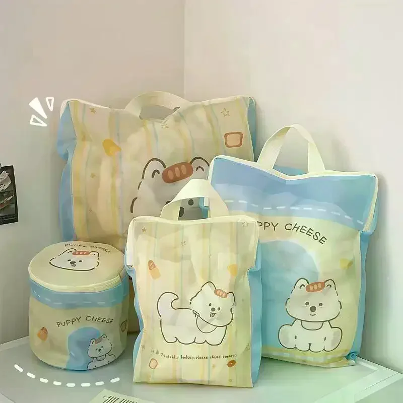 Dog Shape Laundry Bag Clothes Washing Protection Mesh Bag Machine Wash Anti-Deformation Laundry Net Thickened Wear-Resistant Lar