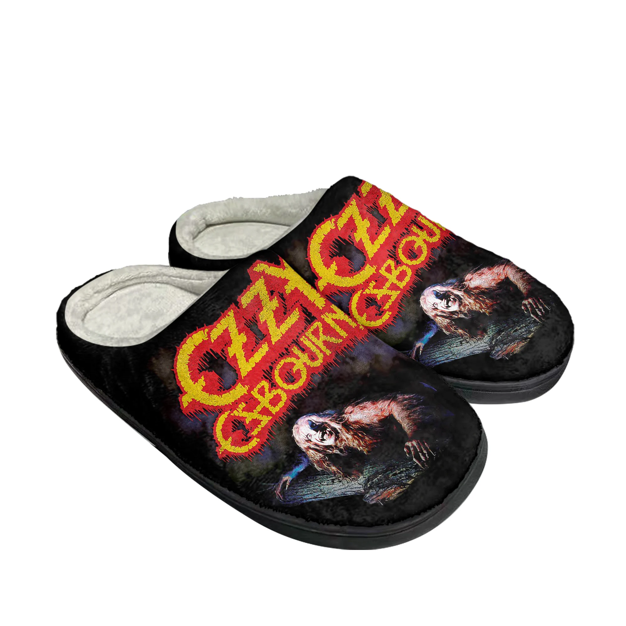 Ozzy Rock Singer Osbourne Home Cotton Custom Slippers Mens Womens Sandals Plush Casual Keep Warm Shoes Couple Thermal Slipper