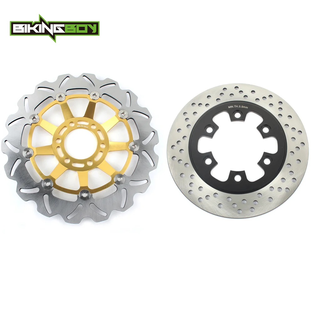 BIKINGBOY Front Rear Brake Discs Rotors Disks For Hyosung GT125 Naked 01-11 02 GT125R 06 07 08 09 10 11 GT250 Comet 03 04 05 Set