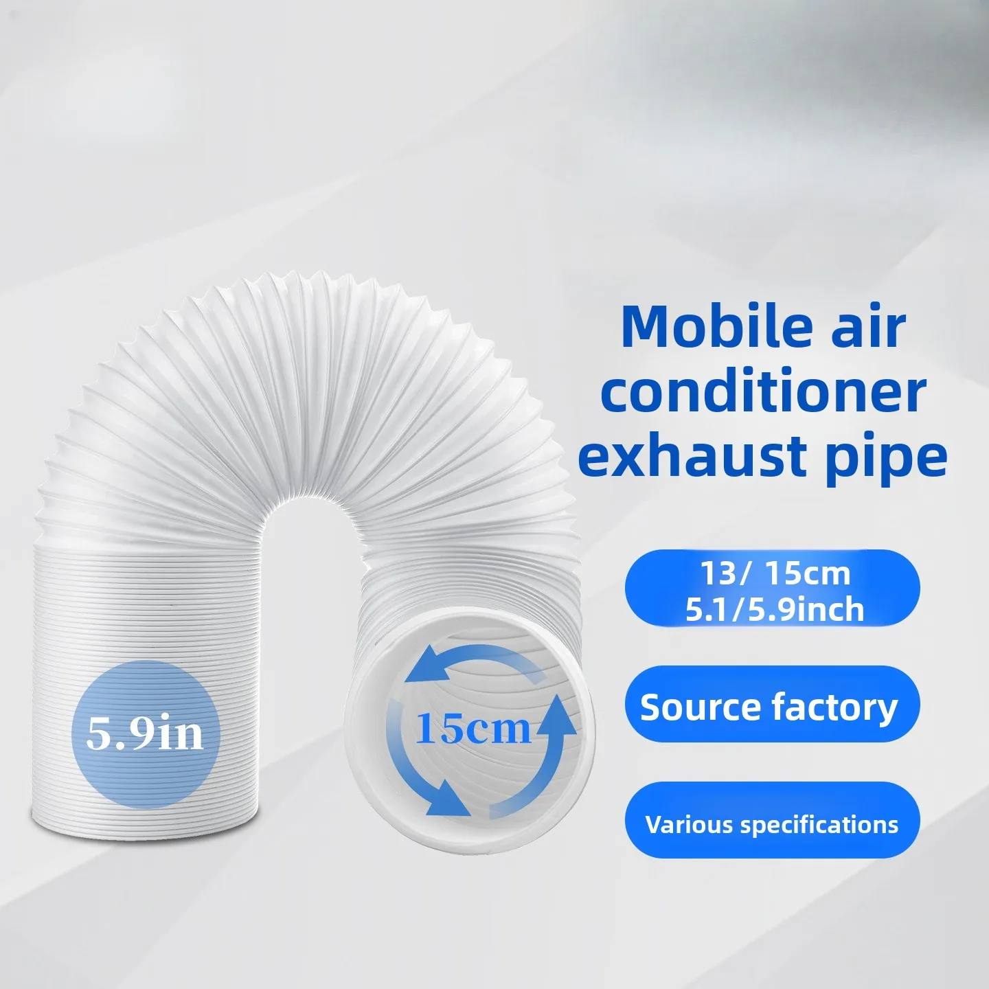 Portable Air Conditioner Exhaust Duct,15cm Thickened Telescoping Vent Hose,Extension Pipe Accessory