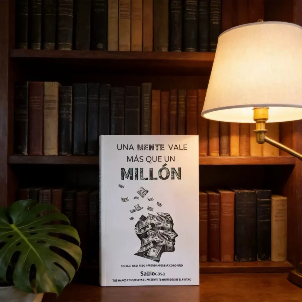 Spanish Book One Mind Is Worth More Than a Million, Wealth Mindset Self Help Finance Paperback for Adult Entrepreneurs