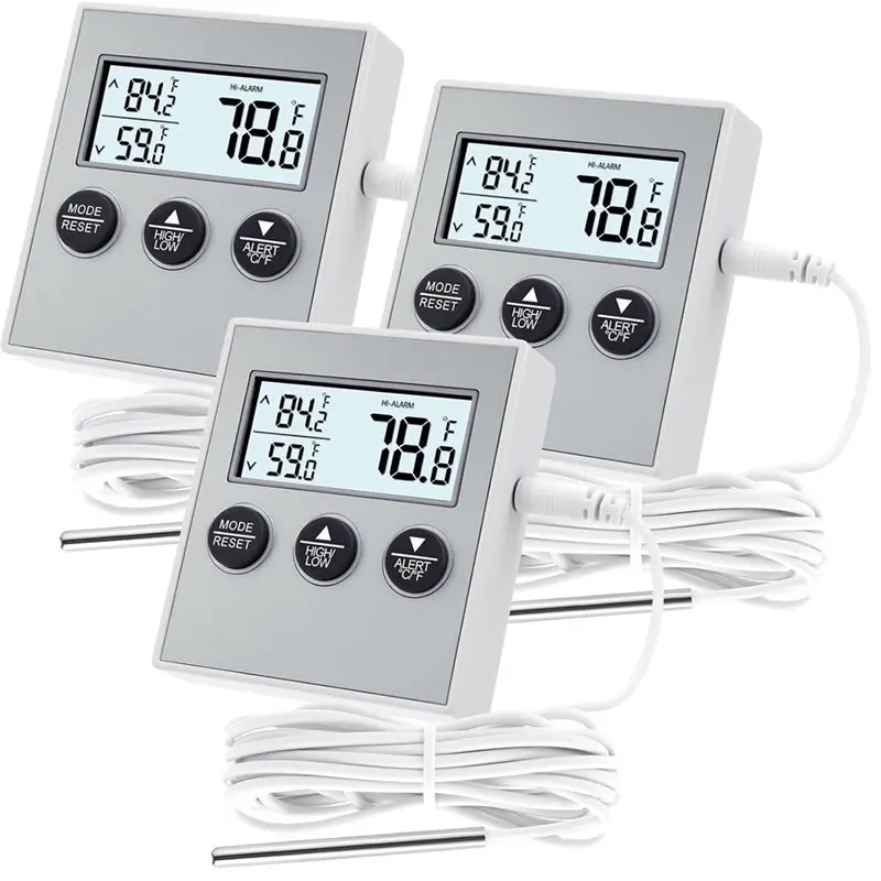 

ABGG-кухонный аквариумный холодильник для цифровой морозильной камеры с датчиком, функция высокой и низкой памяти, 3 шт. для холодильника