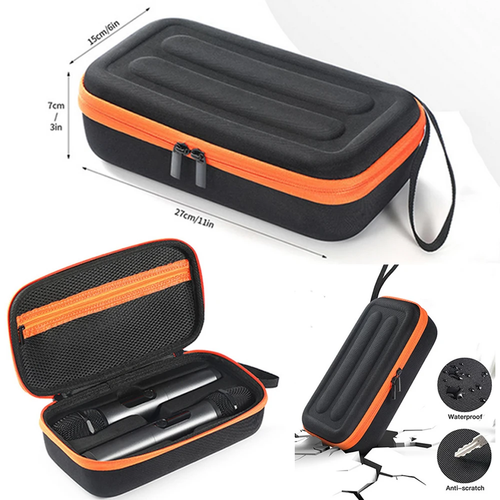 

Wireless Microphone Case for JBL Wireless Two Microphone System Universal Handheld Dual Mic Travel Storage Bag for Trip Camping