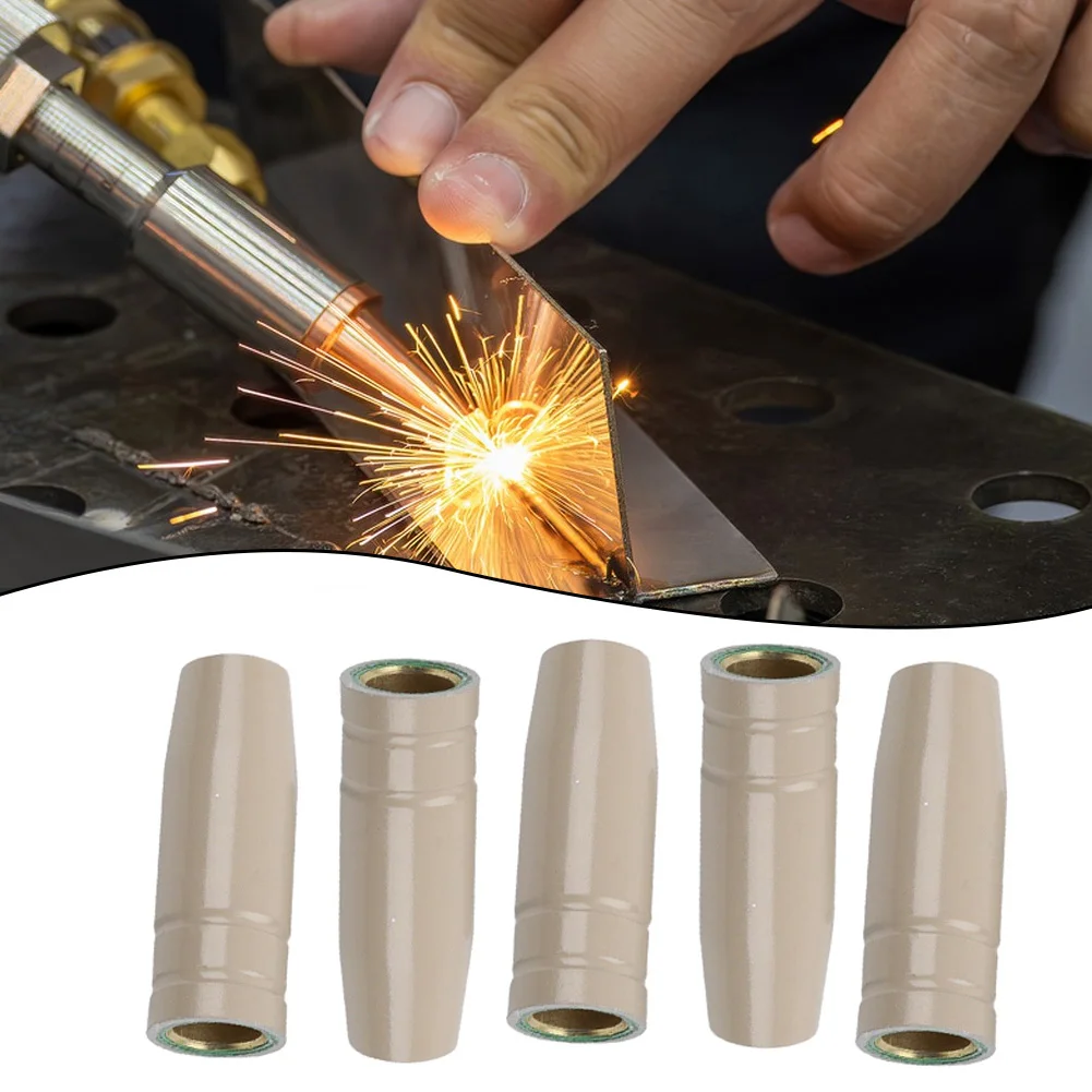 Protective Nozzle 25AK Gas Nozzle Non-stick Coating High Temperature Resistant Tool-free Installation For 25AK MIG Torch